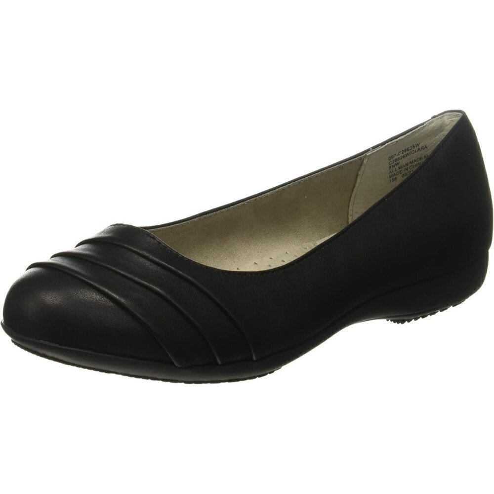 🆕Cliff By White Mountain Flat Shoes Women Black Polyurethane Clara Ballet Shoes